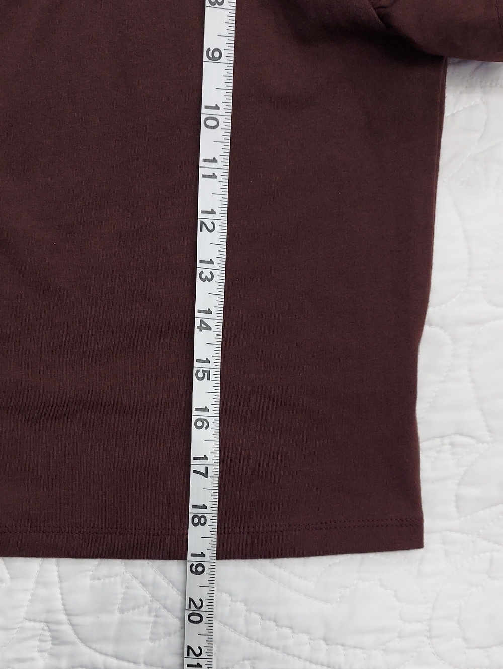 🆕 A New Day Soft Tee Ruffle Sleeves, Chocolate Brown Top, Size Medium, NEW▪︎ - Picture 9 of 9